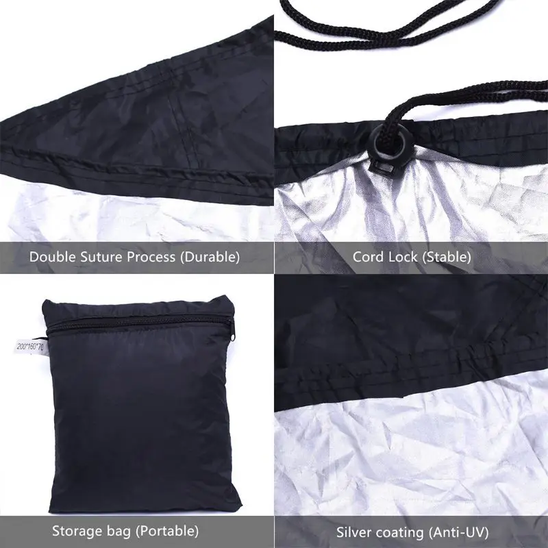 

420D 242 * 162 * 100CM Abdeckhaube Schutzhlle, fr Gartenmbel, rechteckige Si