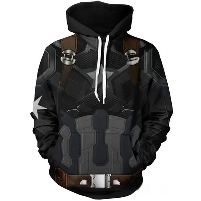 Толстовка с капюшоном и 3D-принтом Мстители 4 эндгейм Квантовая Империя куртка на