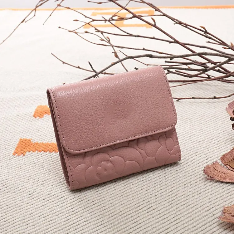 

Luxury Brand Leather Wallet Men Women Card And Photo Holder Purse Collapsible Short Design Coin Purse Female Money Bag XBL293