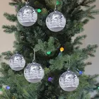 6 шт.лот украшения ручной росписи в виде шара на рождественскую елку подвесные Подвески для рукоделия новогодний и Рождественский Декор подарок на Новый год 2022 Рождество