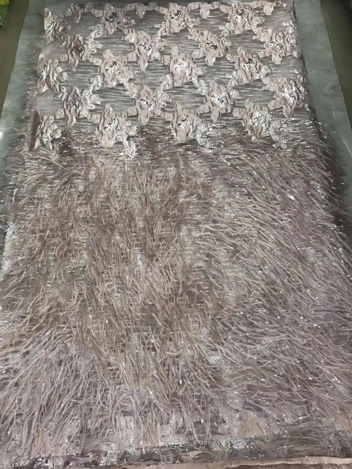 Новинка Анкара ткань тюль 3D кисточки африканская кружевная для платья выпускная