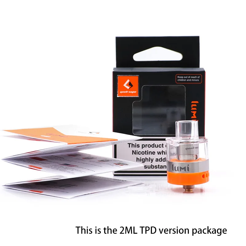 Geekvape Lumi Танк RTA с 0.3ohm supermesh катушка Топ заполнения электронная сигарета vape vs V12 |