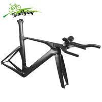 yaoflying carbon tt frame 700c triathlon bike frameset include tt bar fork seatposet di2 or mechanical road bicycle frame s m l