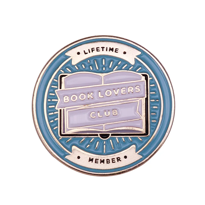 Забавная Клубная эмалированная булавка для влюбленных книг официальная