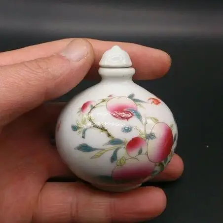 Сборная китайская керамическая ручная роспись Shou персиковая фарфоровая табак