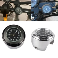 universal 78 motorcycle handlebar mount quartz clock waterproof chrome bike handlebar clock watch quartz clock accessories