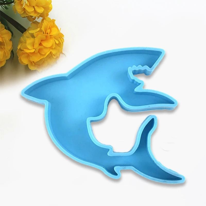 

N0HE Fish Shaped Coaster Epoxy Resin Mold Cup Mat Silicone Mould DIY Crafts Home Decortaions Casting Tools
