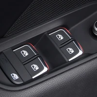 abs car window lift control button swith trim for audi a4 b8 b9 a6 c7 c8 a3 q3 q5 fy interior accessories decoration car decor
