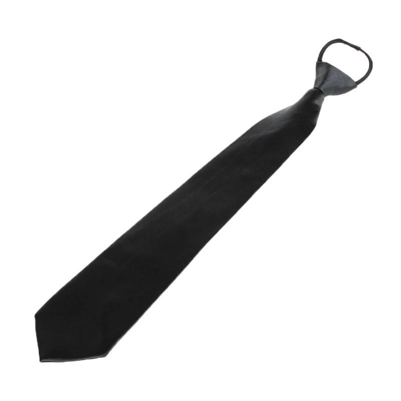 

Mens Pretied Solid Color Tuxedo Formal Adjustable Zipper Necktie Easier Elegant 85WB