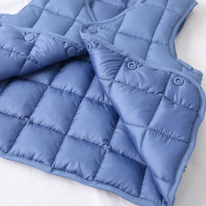 Жилет для маленьких мальчиков и девочек Сезон осень зима Хлопковый пуховик