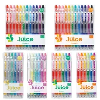 pilot juice lju 10uf 0 5mm multicolor gel pen japan metal pearlescent fluorescent normal color set office school supplies