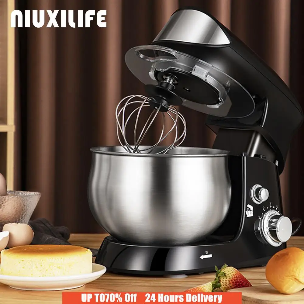 

NIUXILIFE 220V 3.5L Chef Machine Automatic Stand Mixer Food Blender Meat Grinder Juicer Kneading Machine Egg Beating Machine