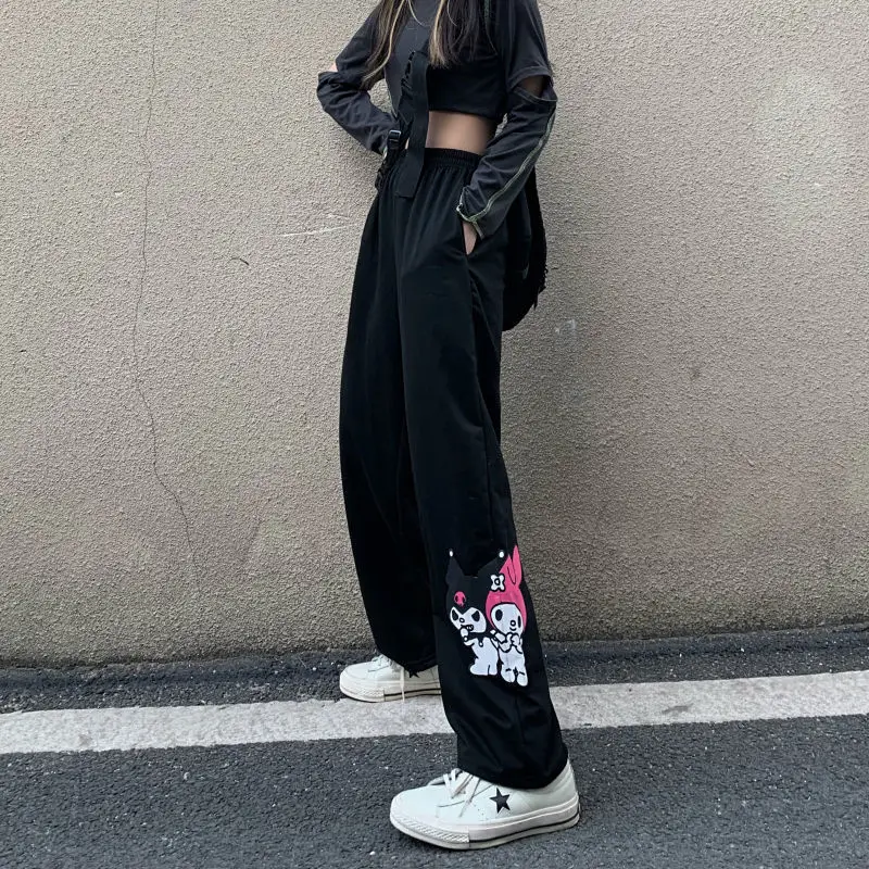 

Hip Hop cartoon Pants Y2k Women Summer Cargo Trousers 2021 Cute Pencil Harajuku oversized Fashion Female High Street Pants