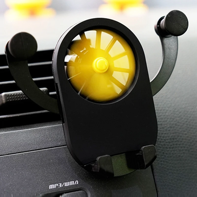 

New Universal Car Phone Holder Air Vent Mount Bracket Aromatherapy Fan Gravity Bracket Navigation Cell Mobile Phone Holder