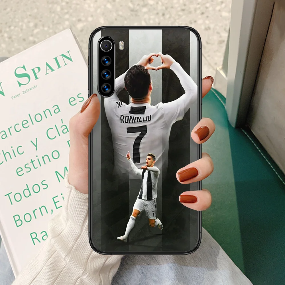 

Ronaldo Football soccer Phone case For Xiaomi Redmi Note 4A 4X 5 6 6A 7 7A 8 8A 4 5 5A 8T Plus Pro black funda soft waterproof