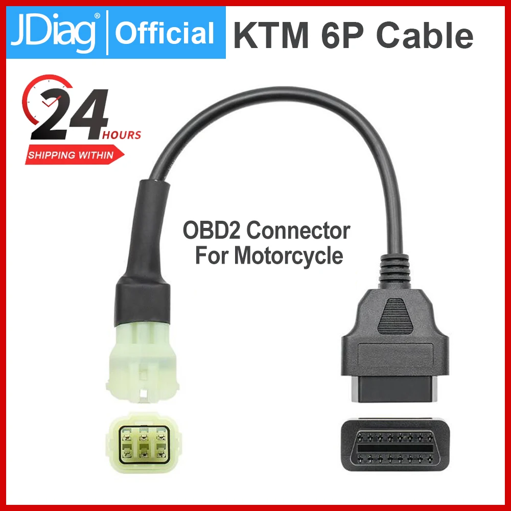 OBD 2 K-TM 6-контактный дополнительный кабель для диагностического сканера