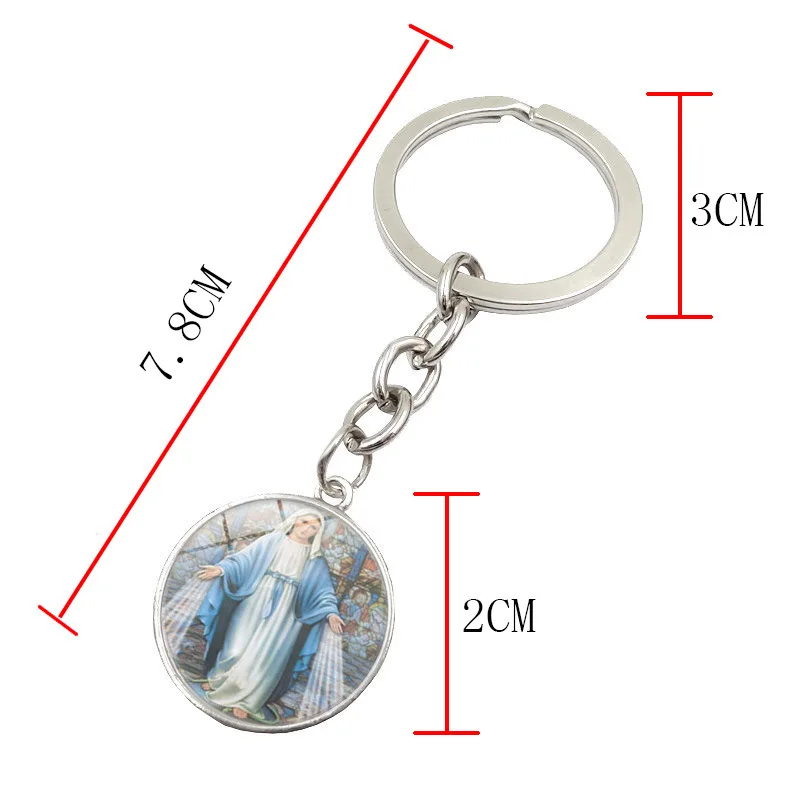 Модный классический брелок для ключей с изображением Девы Марии | Украшения и