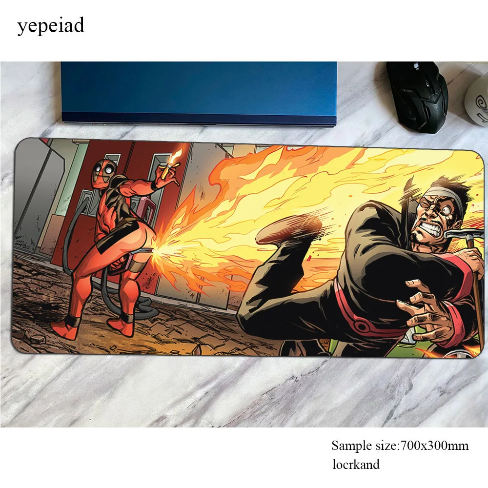 Коврик для мыши Deadpool игровой коврик на день рождения аниме 800x300x4 мм офисный