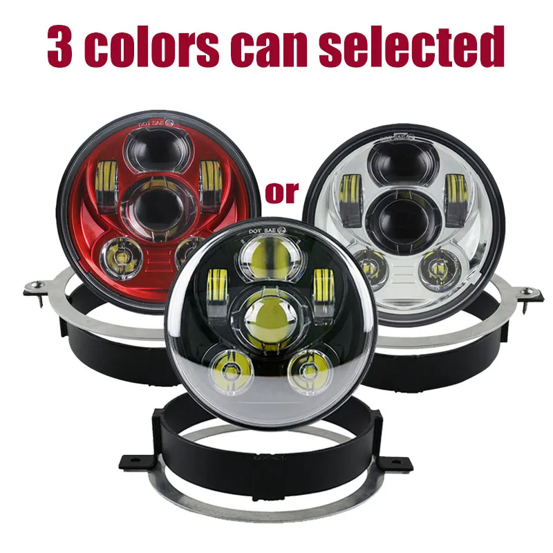 For Honda Headlight VTX bracket with 5.75inch LED Head Light projector led for 1300 / 1800 | Motorcycle Assembly