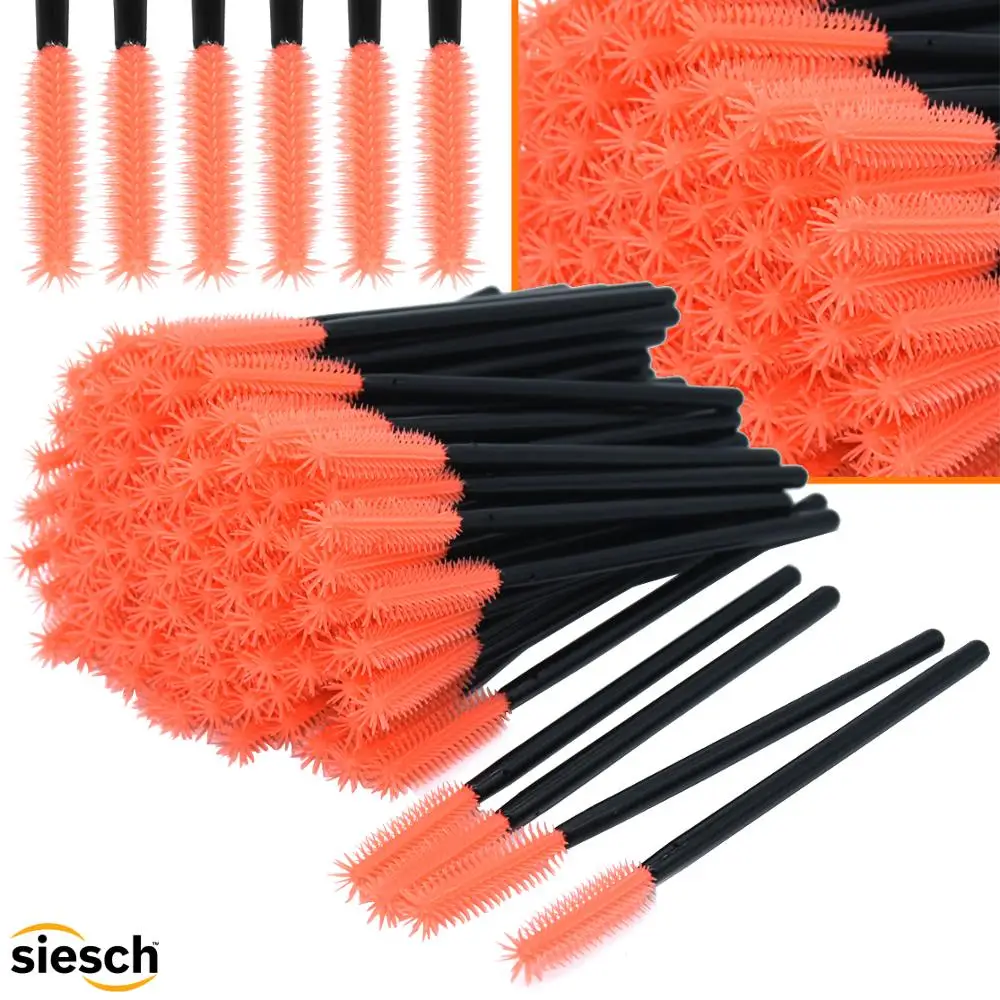 10/100 шт Высокое качество силиконовая ресница щетка расческа тушь для ресниц