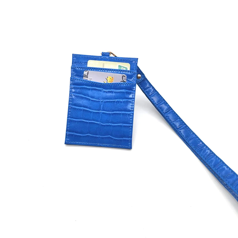 Мини-держатель для карт женский кошелек натуральная кожа Имя ID держатель