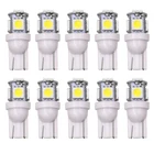 Оптовая продажа 100 шт. Акция T10 5050 5SMD автомобильный сигнал светодиодный свет 194 168 192 W5W 12 В автомобисветильник клиновый свет DC 12 В лампа белый красный синий