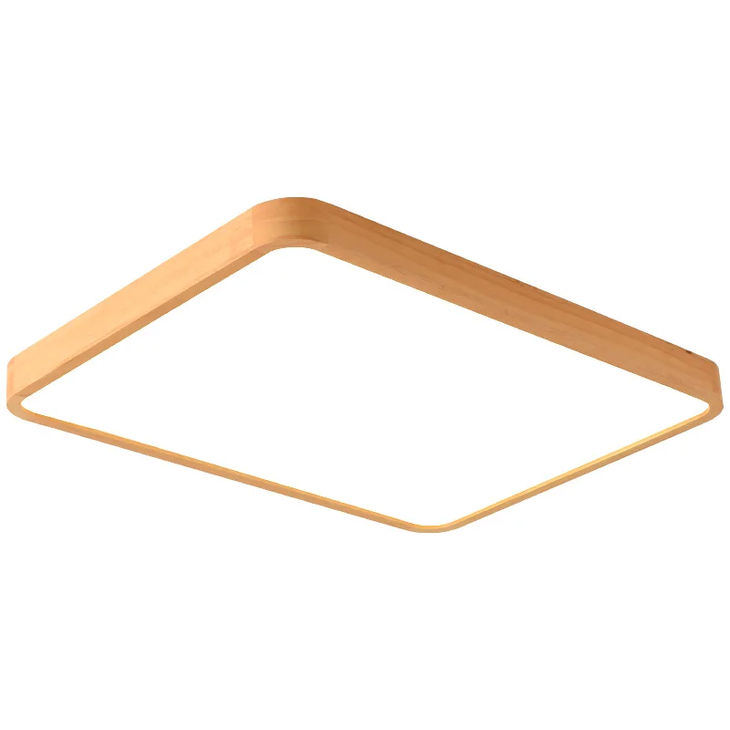 Современный деревянный прямоугольный потолочный светильник s для гостиной