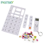 Чехол для таблеток на 7 дней, органайзер для таблеток, светодиодный таймер, напоминание для еженедельного хранения, диспенсер для таблеток, будильник с 28 сетками