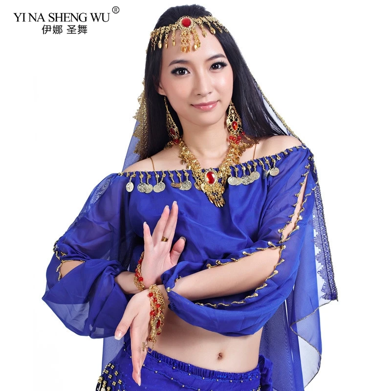 

Belly Dance Costume Top Adult Dancewear Female Strapless Tops India Belly Dancing Bra Accessories Bellydance Performance Clothes