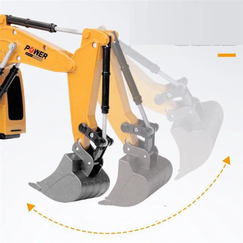 2 4 ГГц 6 канальный 1:24 экскаватор на дистанционном управлении игрушки RC инженерной