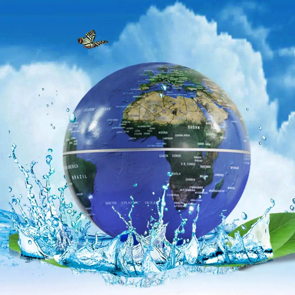 C образный Магнитный дюймовый левитационный плавающий теллурион глобус Карта