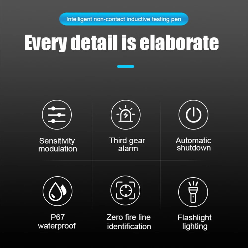 Портативный Бесконтактный детектор напряжения MESTEK Высокочувствительный тестер