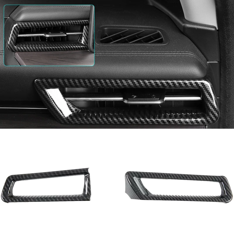 

Для Kia K5 Optima 2021 2022 2023 2024 2025 углеродный стиль, боковая верхняя средняя консоль, вентиляционное отверстие кондиционера, накладка, Стайлинг автомобиля