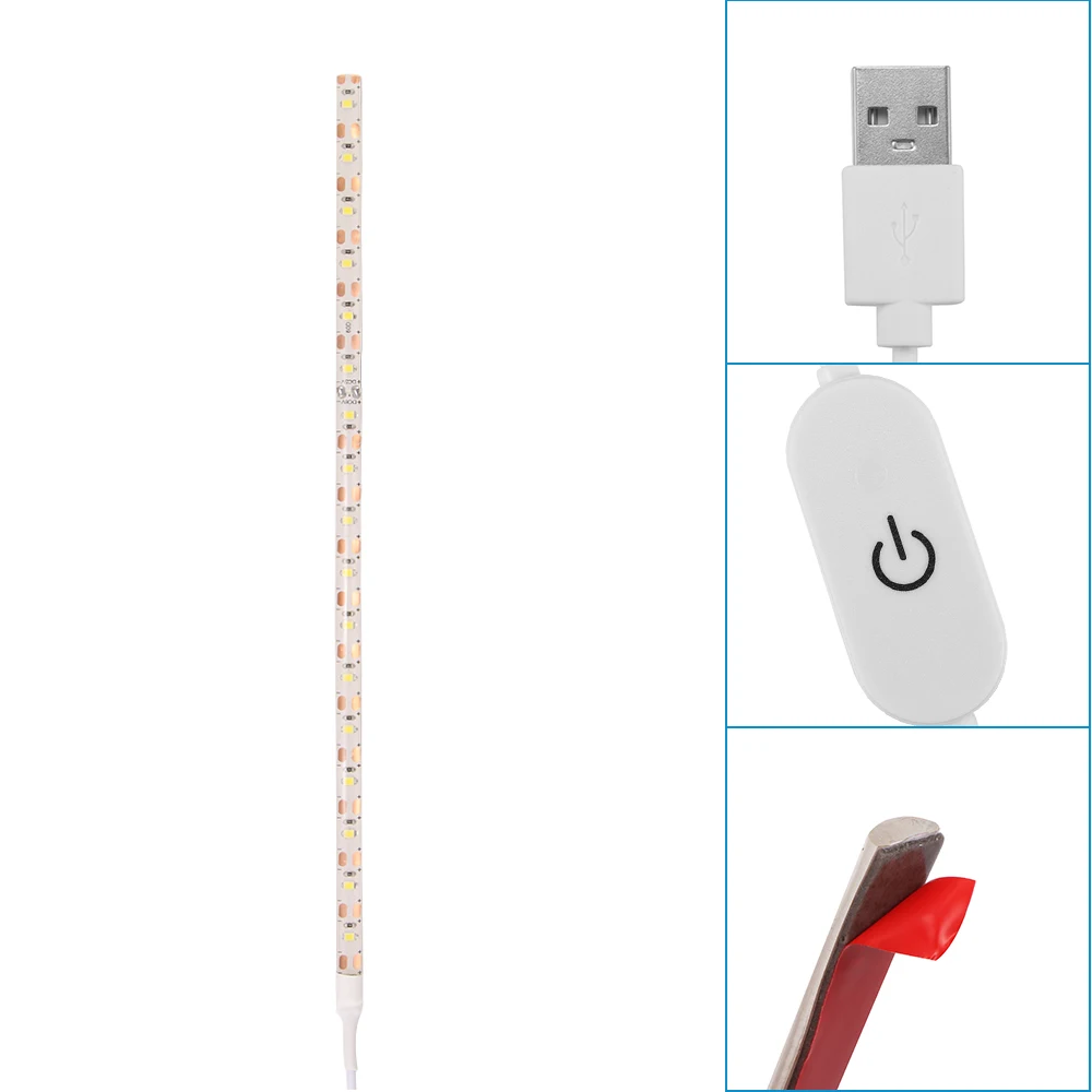 Швейная машина, светодиодный светильник, светильник, комплект DC5V, гибкий USB швейный светильник, 30 см, промышленная машина, Рабочий СВЕТОДИОДНЫЙ светильник, новинка