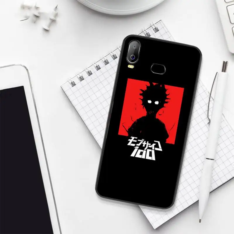 Мягкий силиконовый чехол для телефона из ТПУ CUTEWANAN Anime Mob психоделический 100 Samsung A10