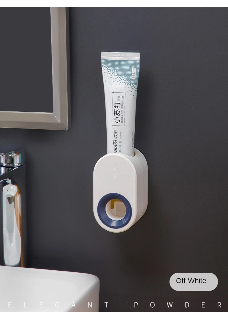 

Fully Automatic Toothpaste Dispenser Hole Punched Toothbrush Toothpaste Storage Shelf Wall Hangers Bathroom Accessories