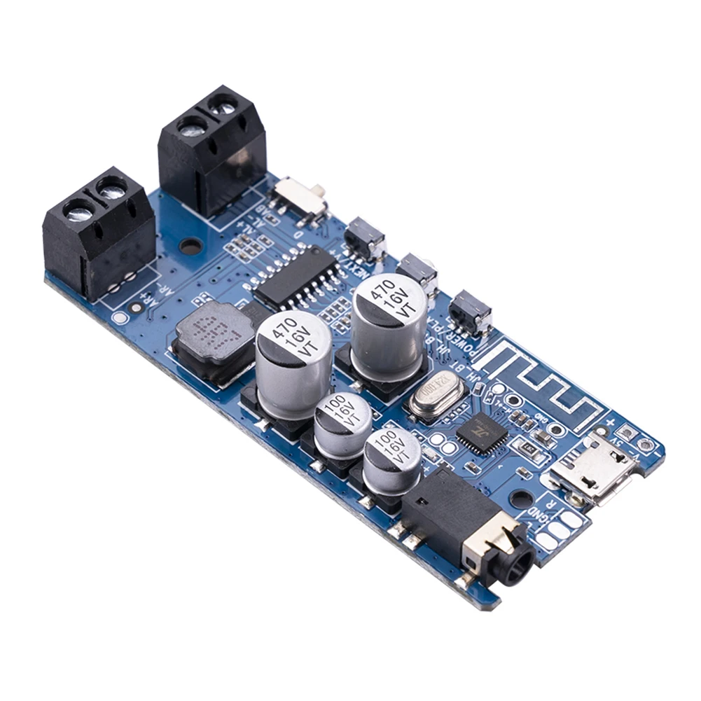 2X5W Bluetooth 5.0 Power Amplifier Class D Audio HiFi Stereo Wireless Music Player Mini USB Sound Card App Digital AMP | Электроника