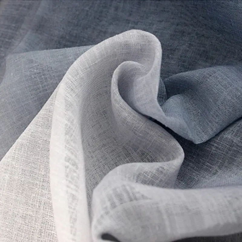 Blue Tulle Пеньковая пряжа, занавеска, тюль для гостиной, креативный градиентный цветной экран, скандинавские простые современные занавески, для спальни, марля, эркер, 30 - Цвет: Blue Tulle