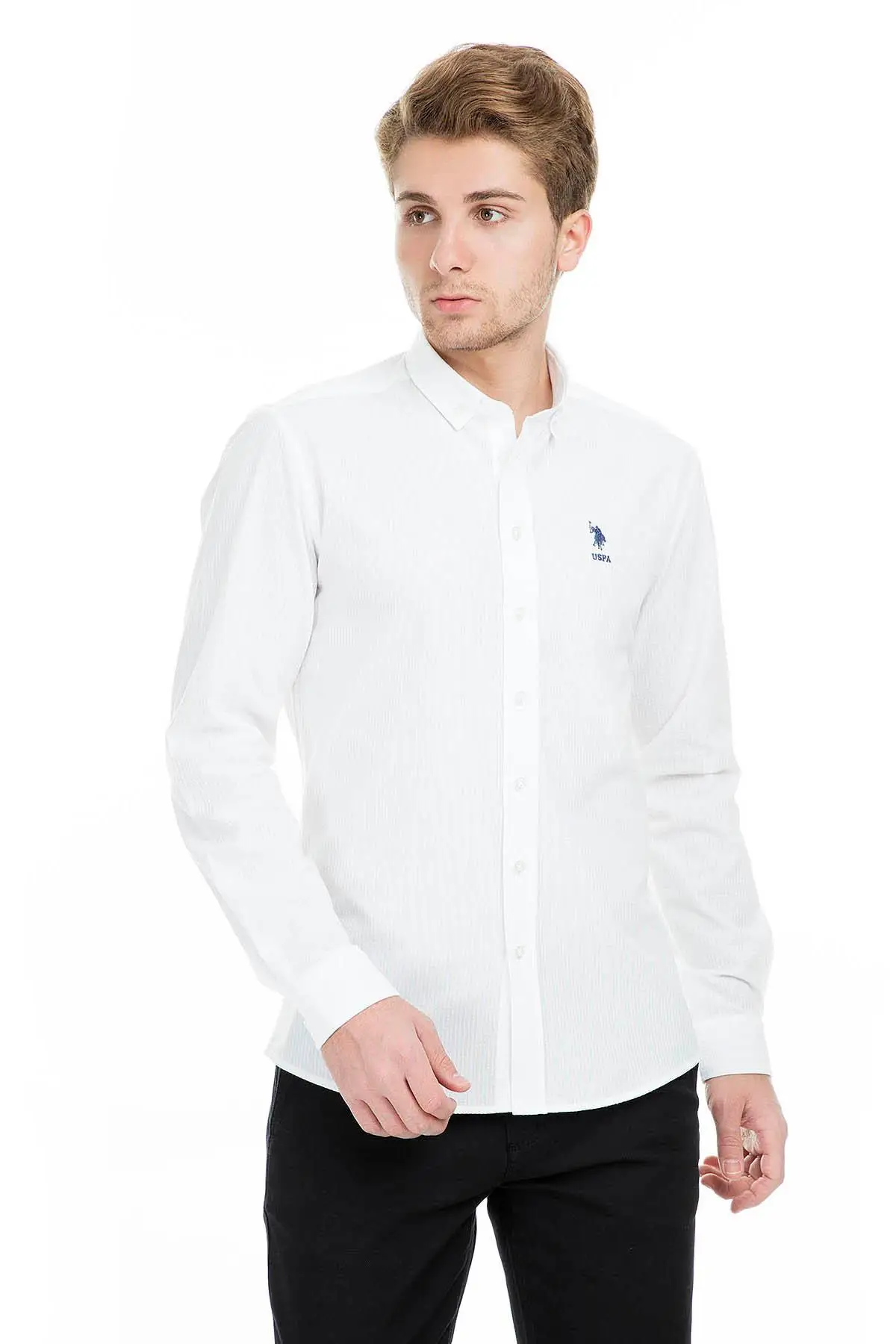 U. S. POLO мужская рубашка G081SZ00|Повседневные рубашки| |