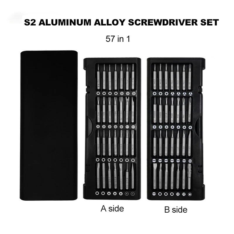 

Мобильный телефон отвертка для ремонта, прецизионное магнитное сверло, звездообразная головка, Набор отверток 57 в 1, ручной инструмент
