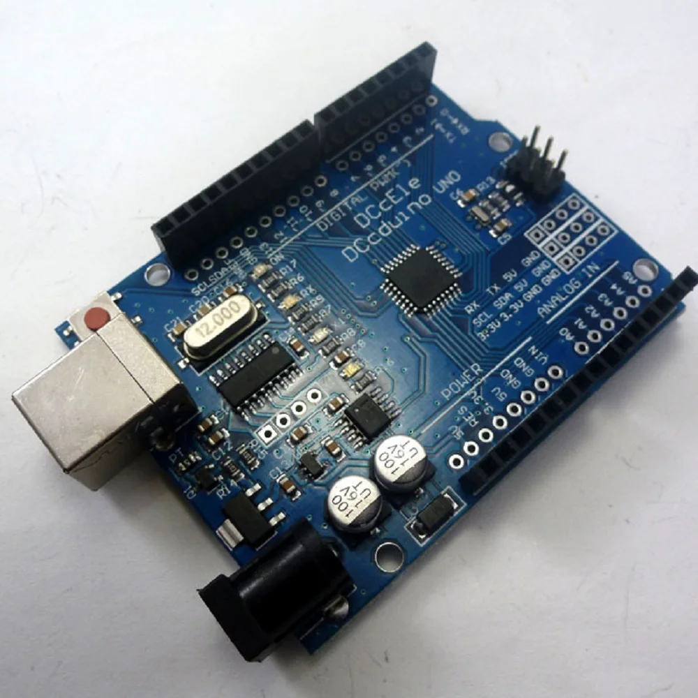 DCcduino UNO R3 ATMEL AVR MCU макетная плата Ch340G ATmega328 ATmega328P для Arduino совместимый|board hdmi|board