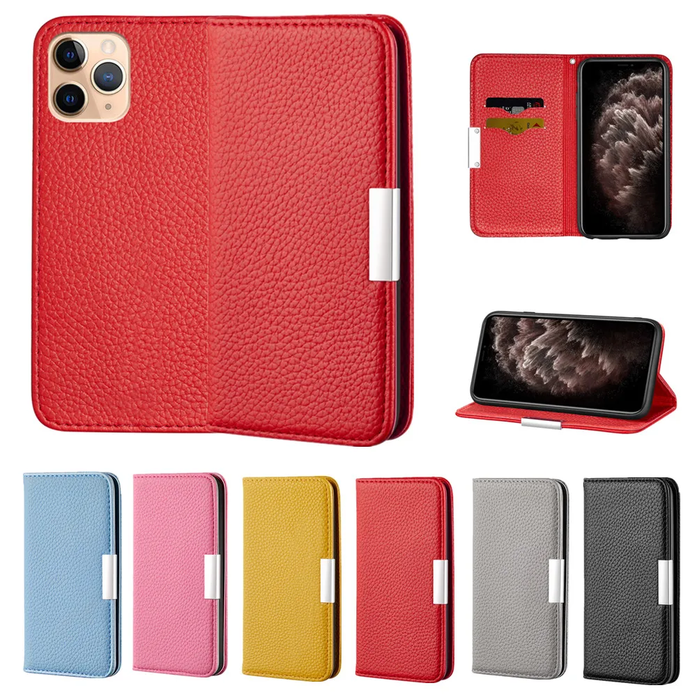 

Classic Flip Leather Wallet Phone Case for iPhone 13 12 Mini 11 Pro Max X XS XR SE 2020 7 8 Plus Coque Bracket Shockproof Cover