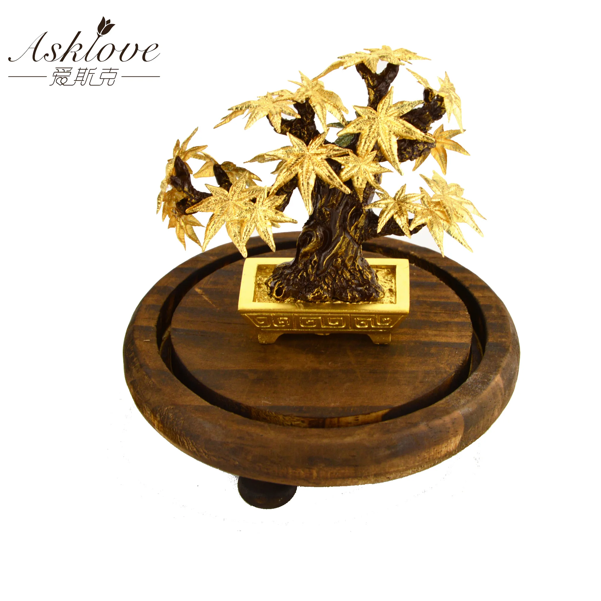 Украшение из кленового дерева бонсай фэн-шуй счастливое украшение для богатства