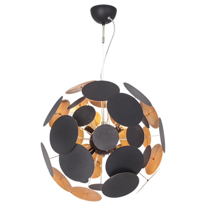 

Light luxury post modern minimalist Nordic chandelier living room dining bedroom wrought iron round chandelier