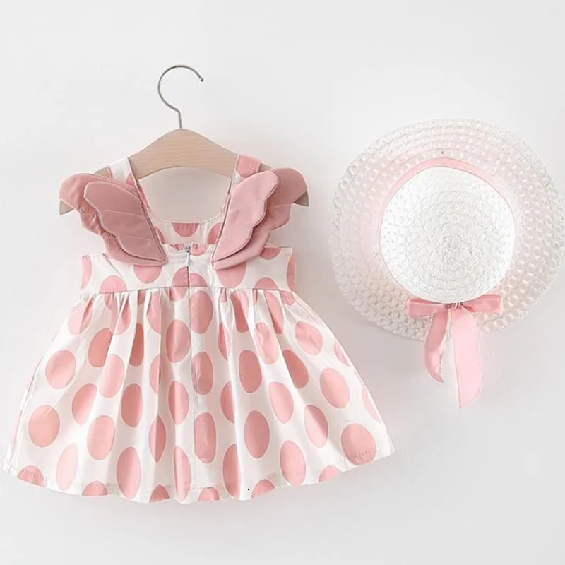 Платья с шапочкой для маленьких девочек 2 шт. новинка 2019 летняя хлопковая детская