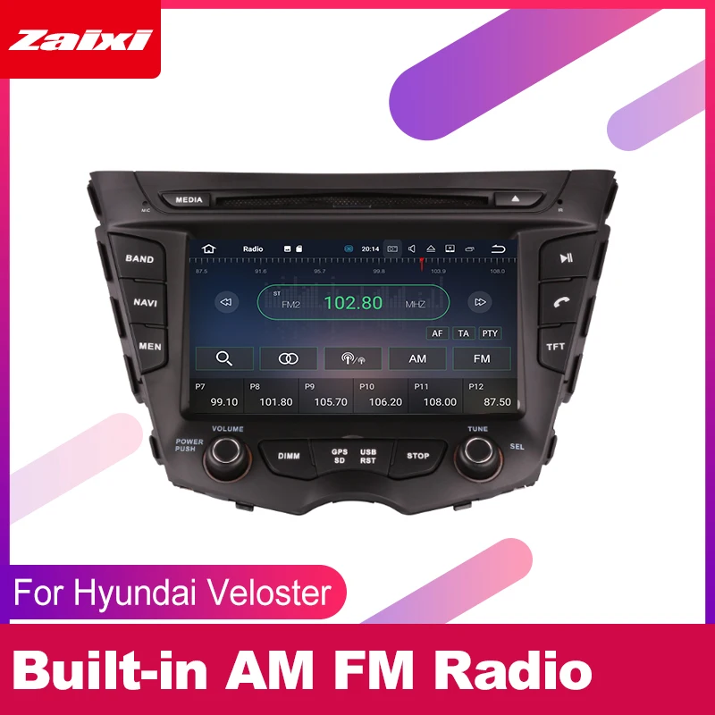 Автомобильный DVD плеер ZaiXi 2 DIN GPS навигатор Navi для Hyundai Veloster 2010 ~ 2013 мультимедийная