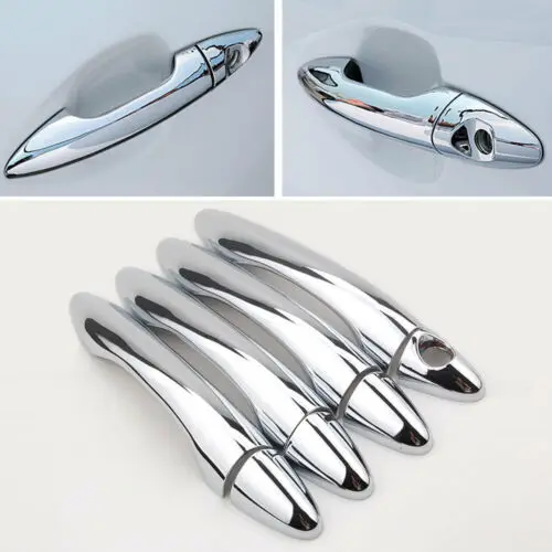 Новинка 8 шт./компл. хромированная дверная ручка для автомобиля накладка с