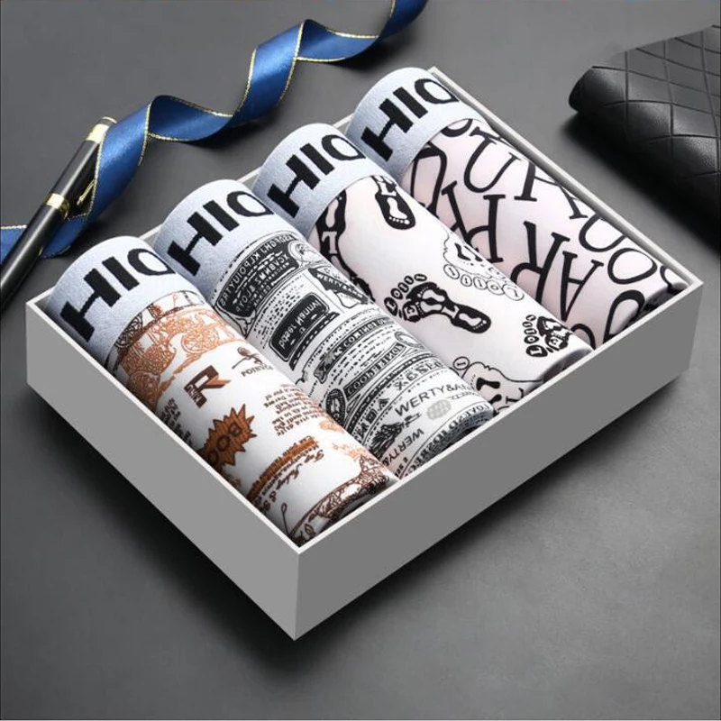 Men's Underwear Men's Ice Silk Boxers Summer Youth Men's Boxers Sexy Breathable Comfortable Underwear Shorts