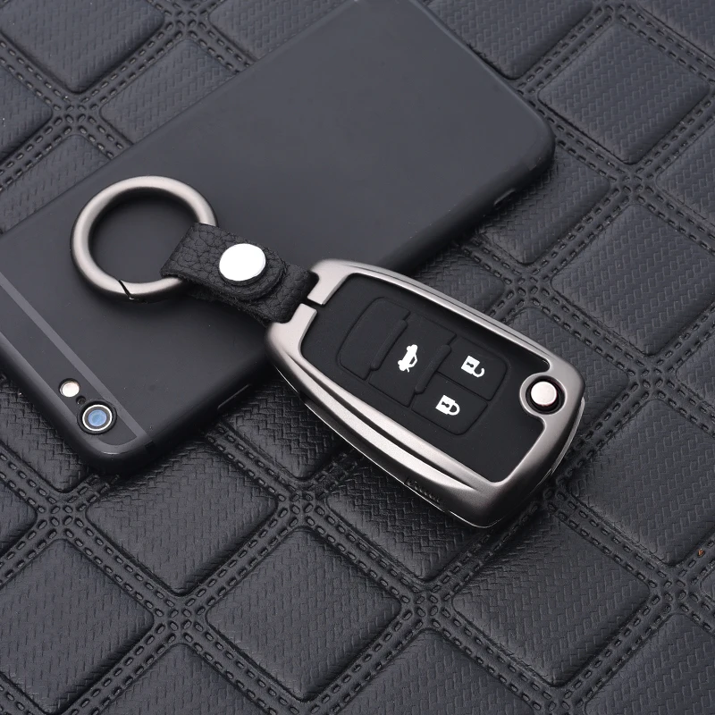 

Zinc alloy Car Key Case Cover For Buick Chevrolet Cruze Opel Vauxhall Mokka Encore FlipAuto KeyShell car cover carstyling