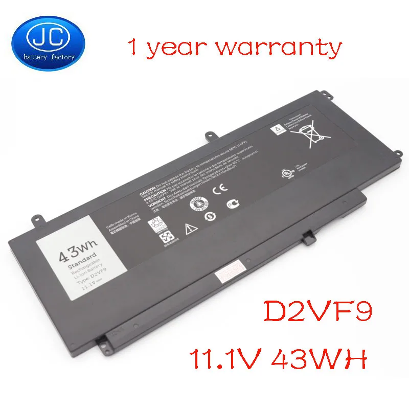 JC Батарея D2VF9 ноутбук для Dell Inspiron 15 7547 7548 Vostro 14 5000 5459 0PXR51 0YGR2V P41F P68G 4P8PH PXR51 43WH |